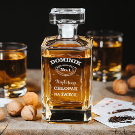 Karafka na whisky z grawerem Najlepszy Chłopak Na Świecie